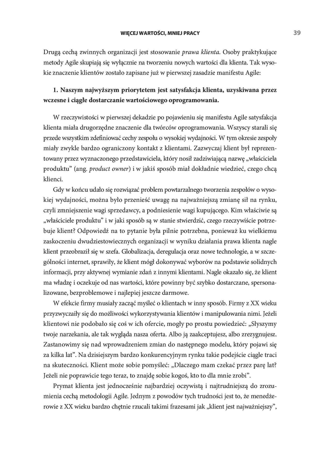 Fragment „Era Agile. O tym, jak sprytne firmy kształtują swoją efektywność” — strona 21 z 30