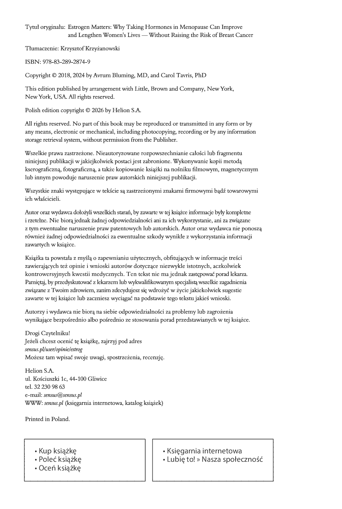 Fragment „Estrogen: kobieca siła. Dlaczego hormonalna terapia menopauzalna chroni zdrowie, wydłuża życie i dodaje sił” — strona 2 z 30
