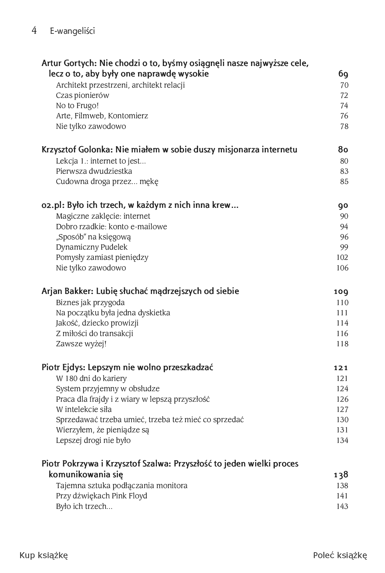 Fragment „E-wangeliści. Ucz się od najlepszych twórców polskiego internetu” — strona 4 z 17