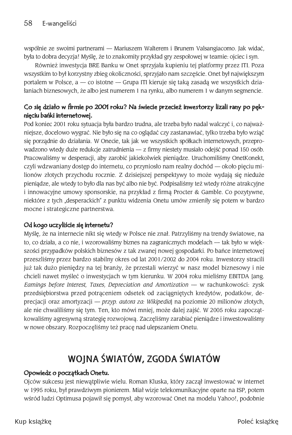 Fragment „E-wangeliści. Ucz się od najlepszych twórców polskiego internetu” — strona 10 z 17