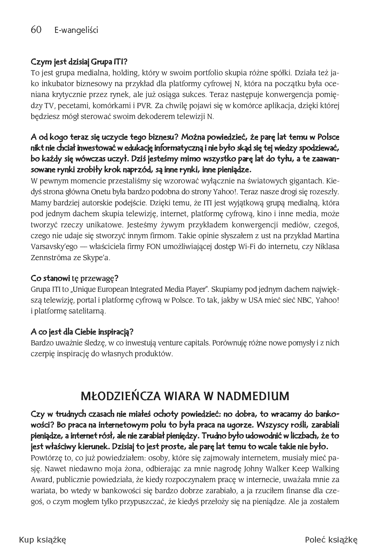Fragment „E-wangeliści. Ucz się od najlepszych twórców polskiego internetu” — strona 12 z 17