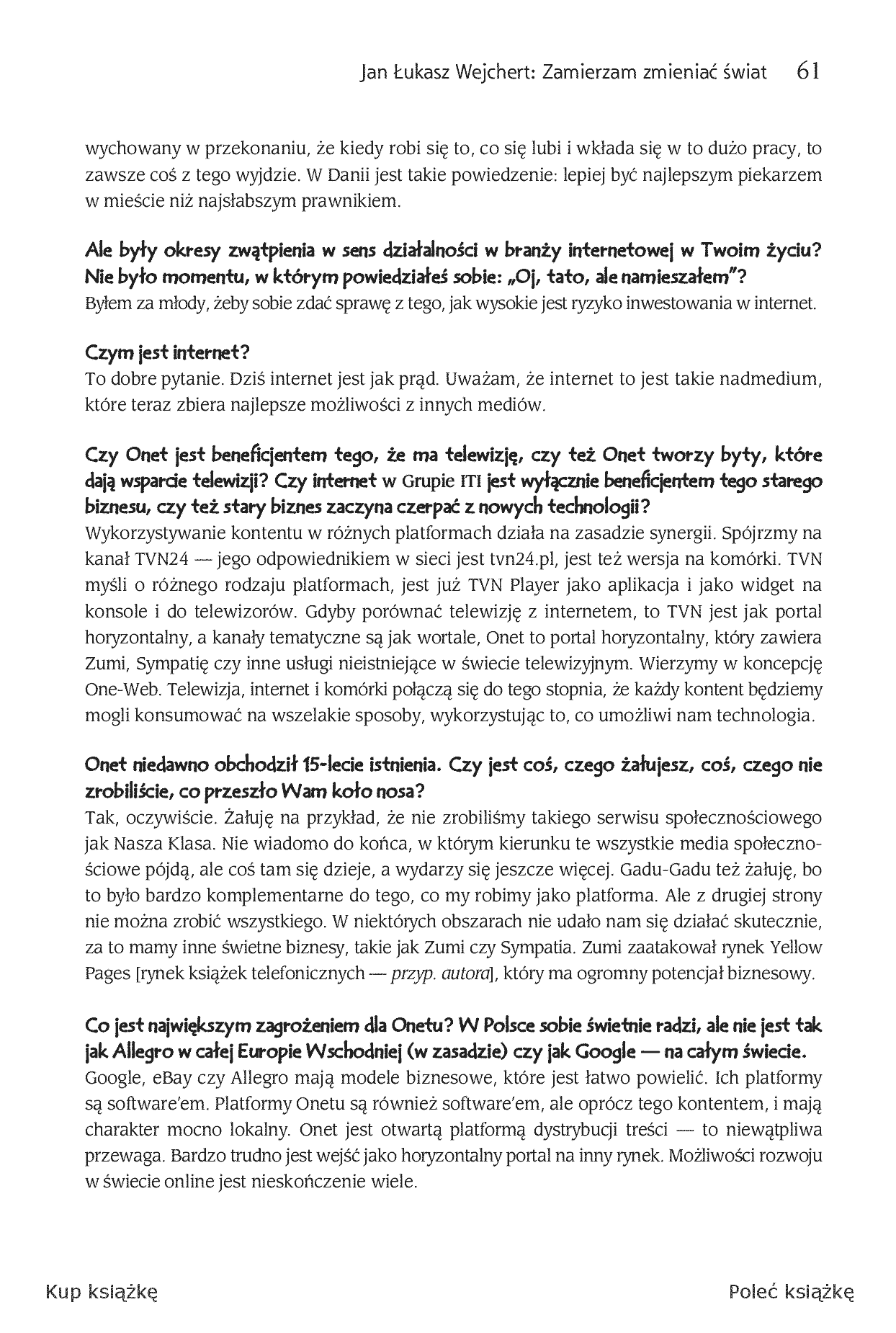 Fragment „E-wangeliści. Ucz się od najlepszych twórców polskiego internetu” — strona 13 z 17