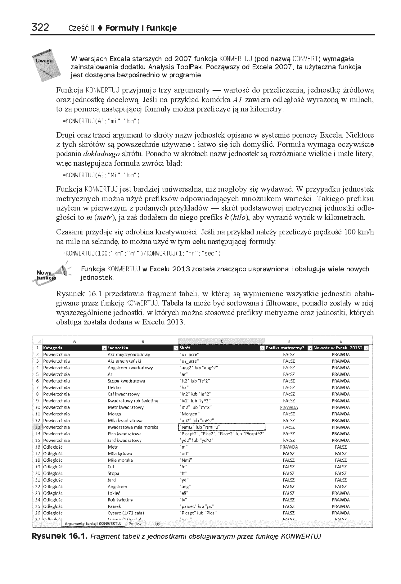 Fragment „Excel 2013 PL. Biblia” — strona 24 z 30