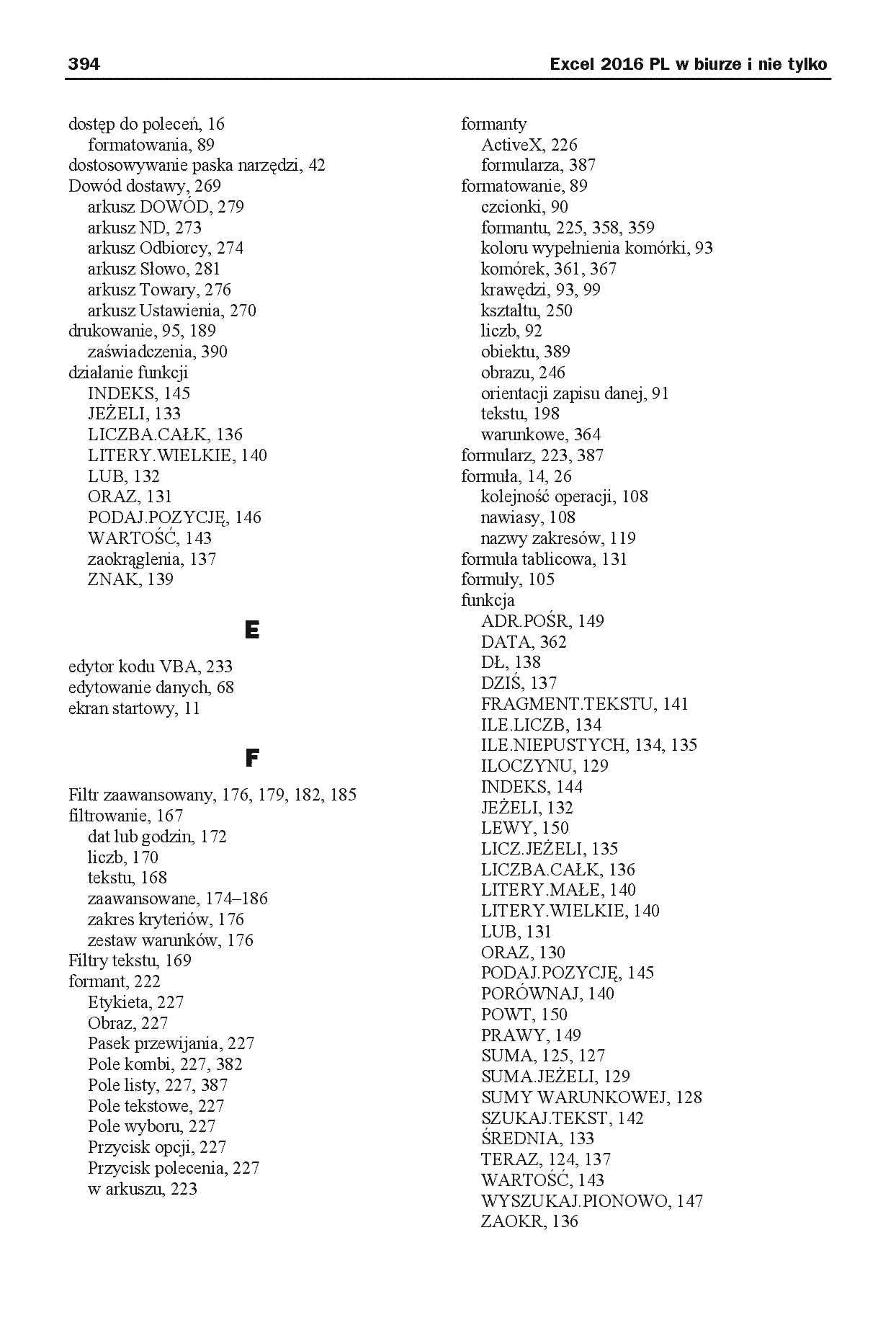 Fragment „Excel 2016 PL w biurze i nie tylko” — strona 24 z 30