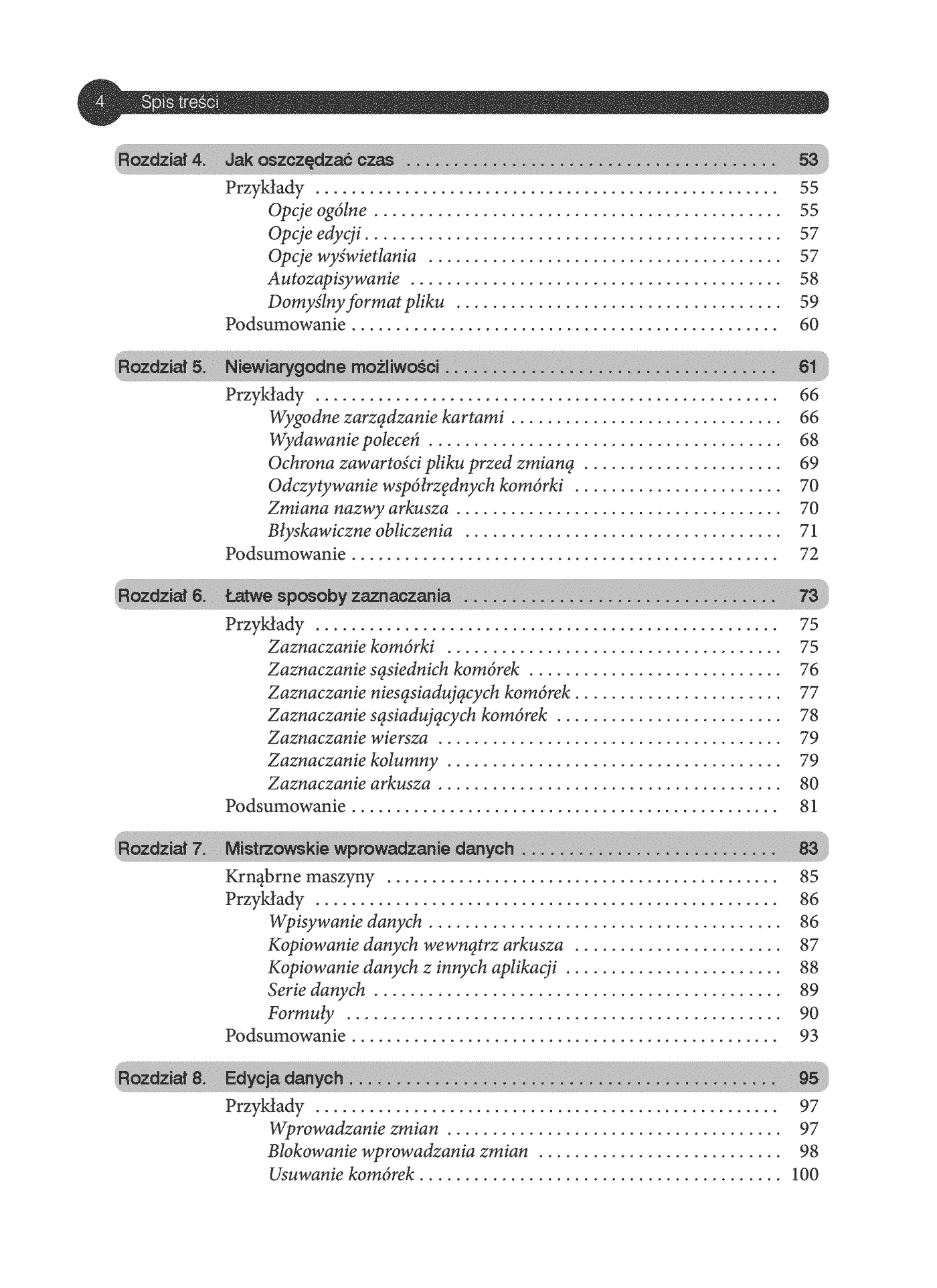 Fragment „Excel 2019 PL. Kurs” — strona 4 z 26
