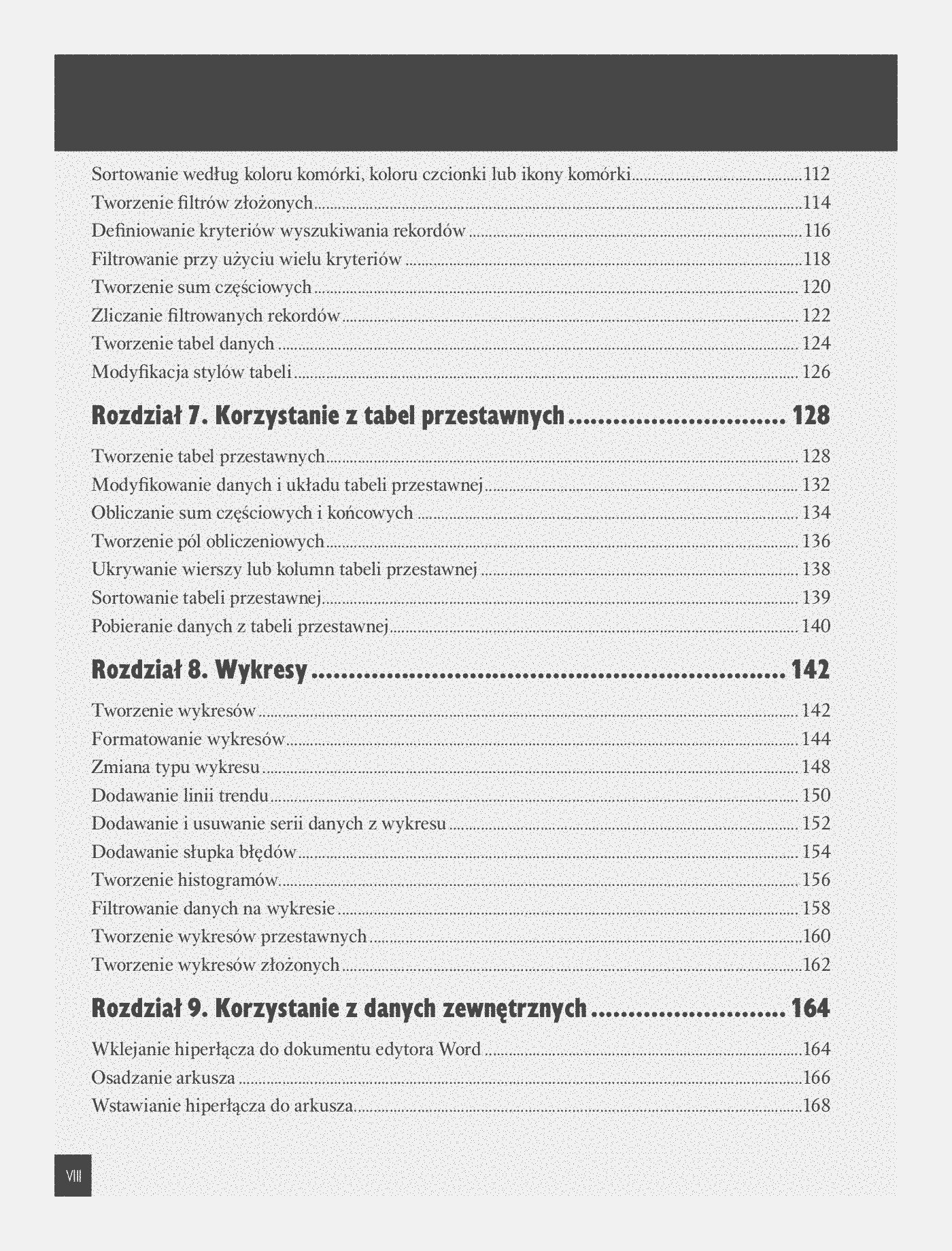 Fragment „Excel 2007 PL. Analiza danych, wykresy, tabele przestawne. Niebieski podręcznik” — strona 4 z 22