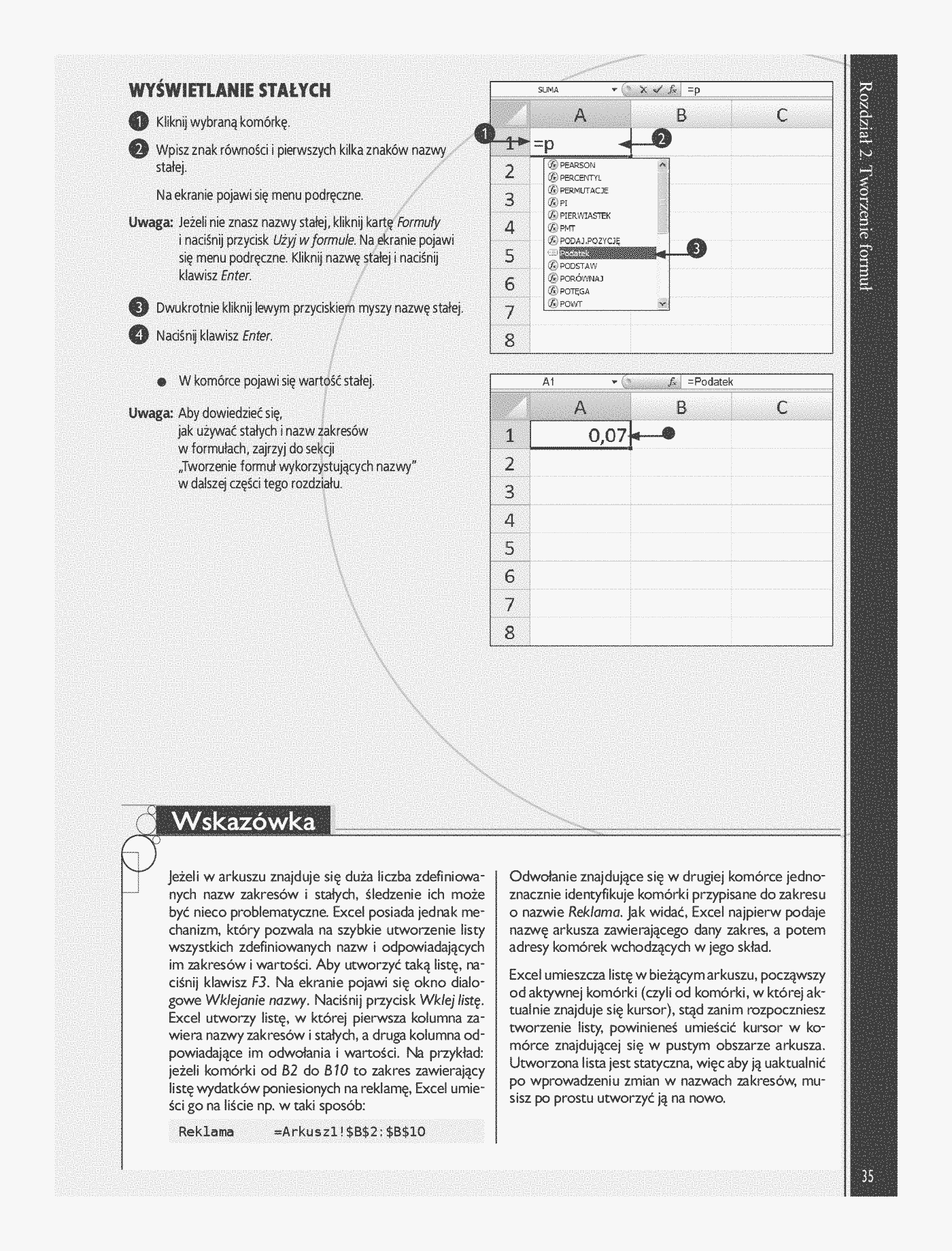 Fragment „Excel 2007 PL. Analiza danych, wykresy, tabele przestawne. Niebieski podręcznik” — strona 16 z 22