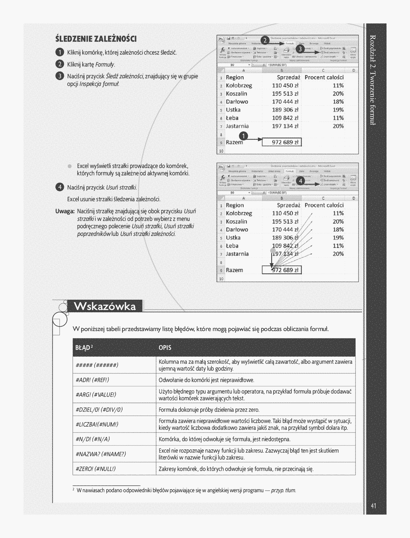 Fragment „Excel 2007 PL. Analiza danych, wykresy, tabele przestawne. Niebieski podręcznik” — strona 22 z 22