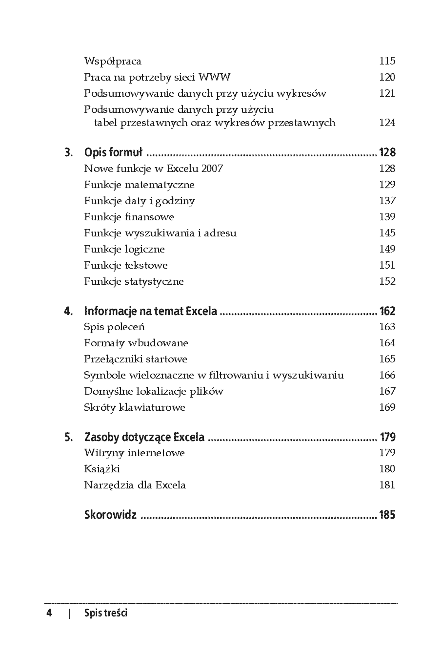 Fragment „Excel 2007 PL. Leksykon kieszonkowy. Wydanie II” — strona 3 z 30