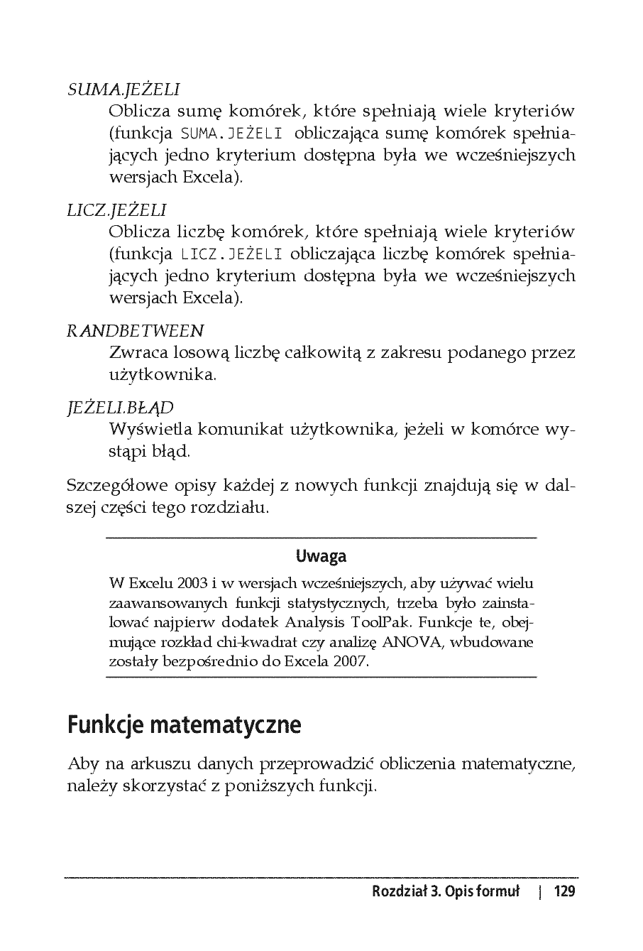 Fragment „Excel 2007 PL. Leksykon kieszonkowy. Wydanie II” — strona 5 z 30