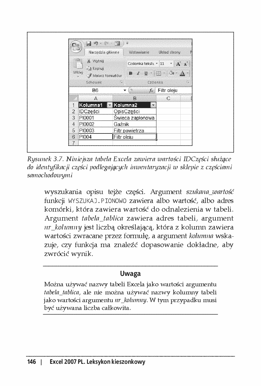 Fragment „Excel 2007 PL. Leksykon kieszonkowy. Wydanie II” — strona 22 z 30