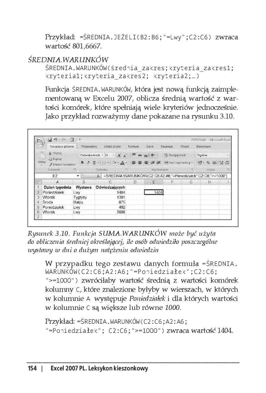 Fragment „Excel 2007 PL. Leksykon kieszonkowy. Wydanie II” — strona 30 z 30