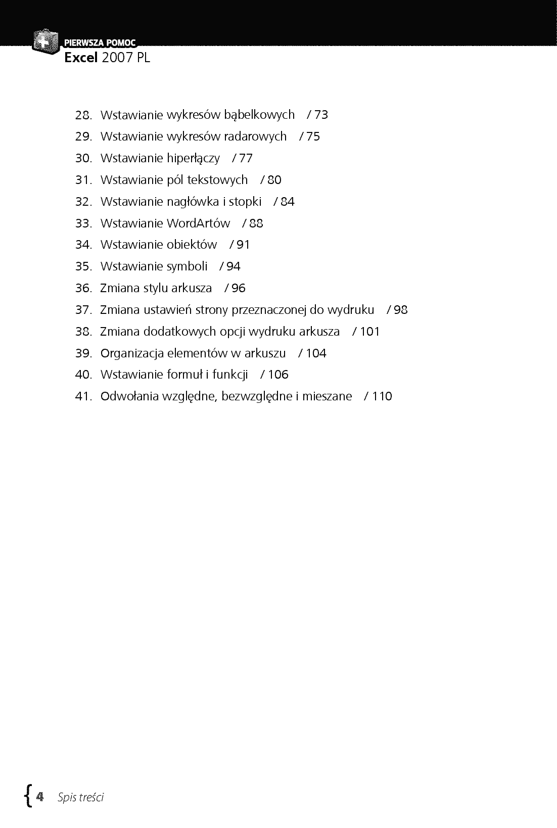 Fragment „Excel 2007 PL. Pierwsza pomoc” — strona 3 z 10