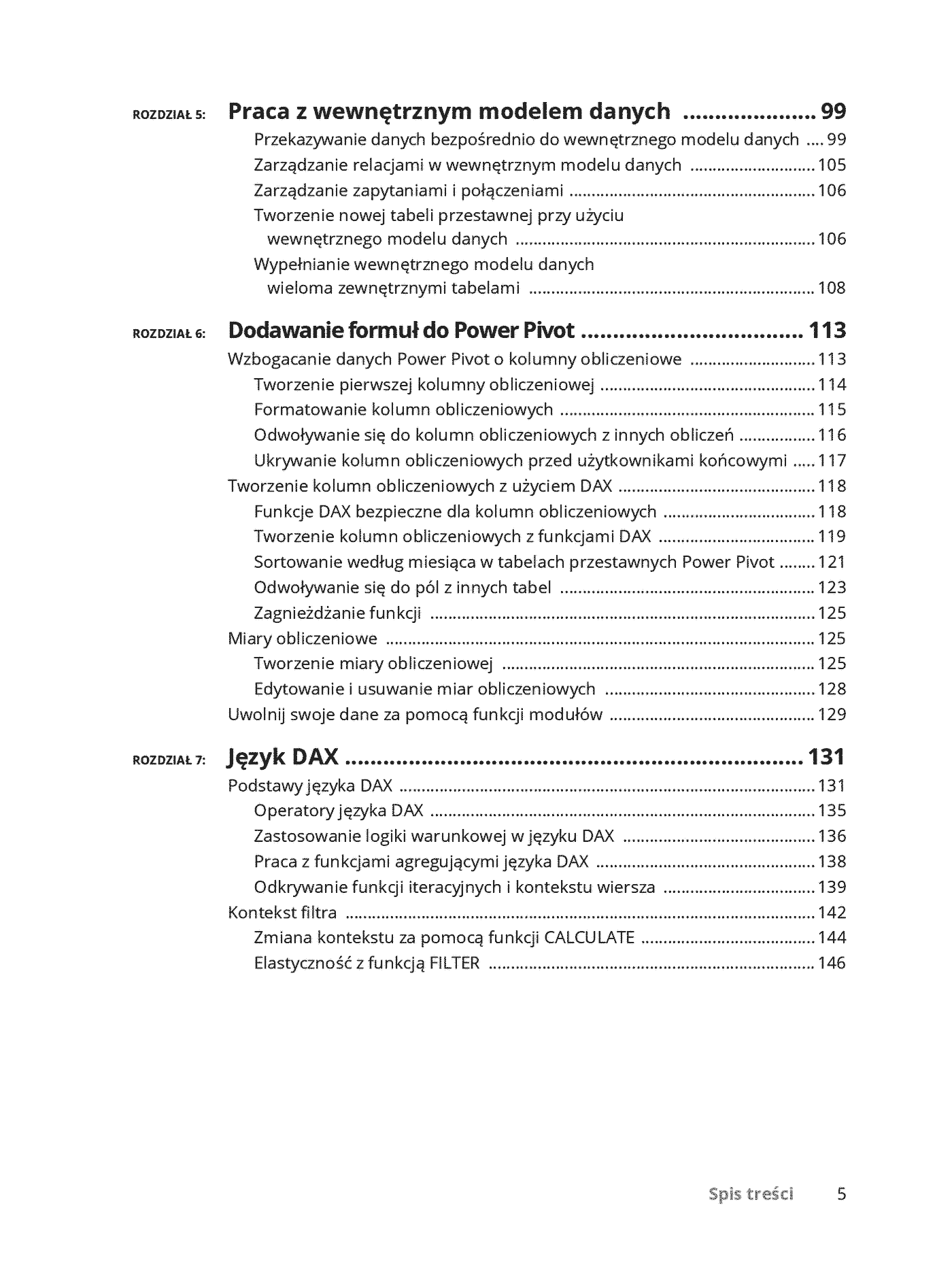 Fragment „Excel Power Pivot i Power Query dla bystrzaków. Wydanie II” — strona 5 z 30