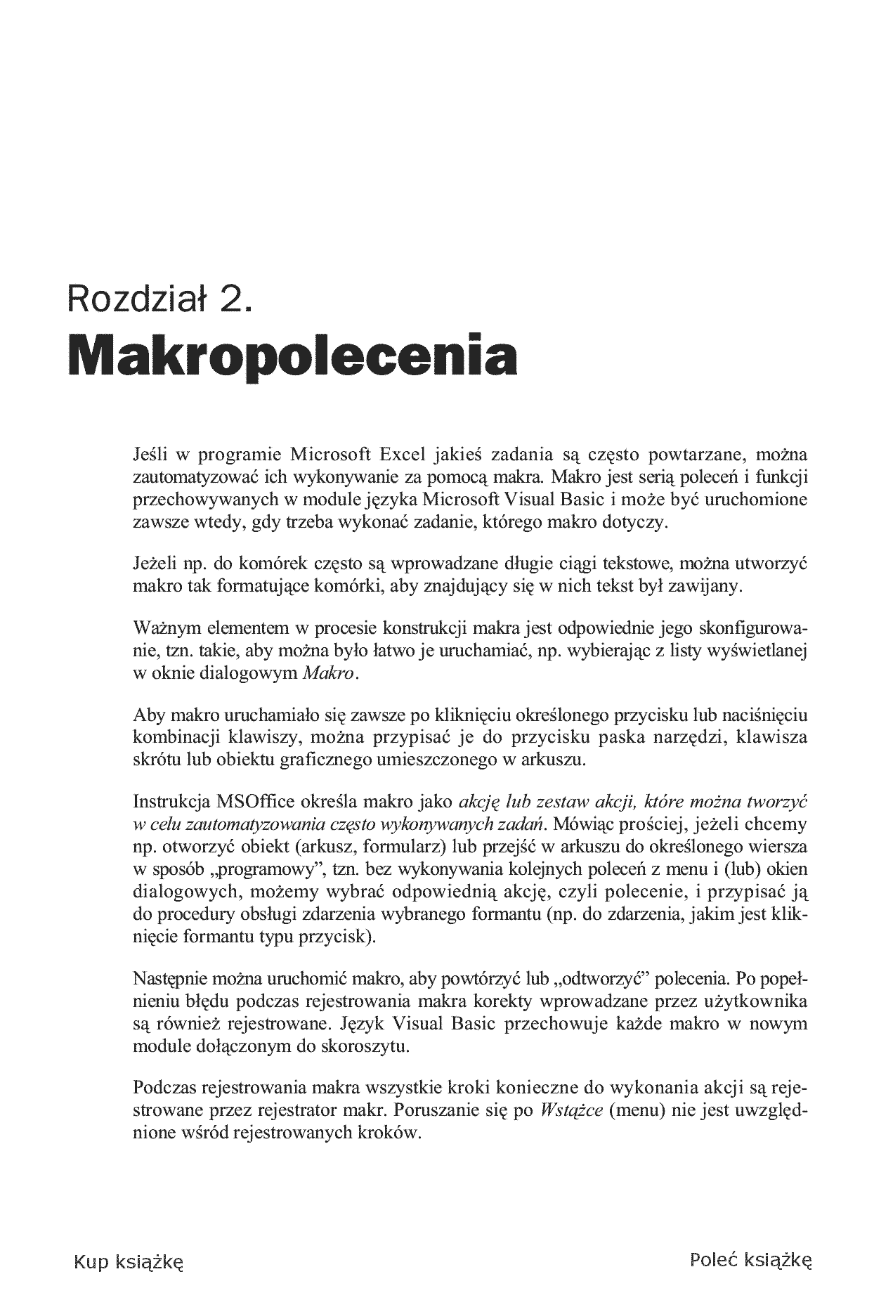 Fragment „Excel. Tworzenie zaawansowanych aplikacji” — strona 11 z 30