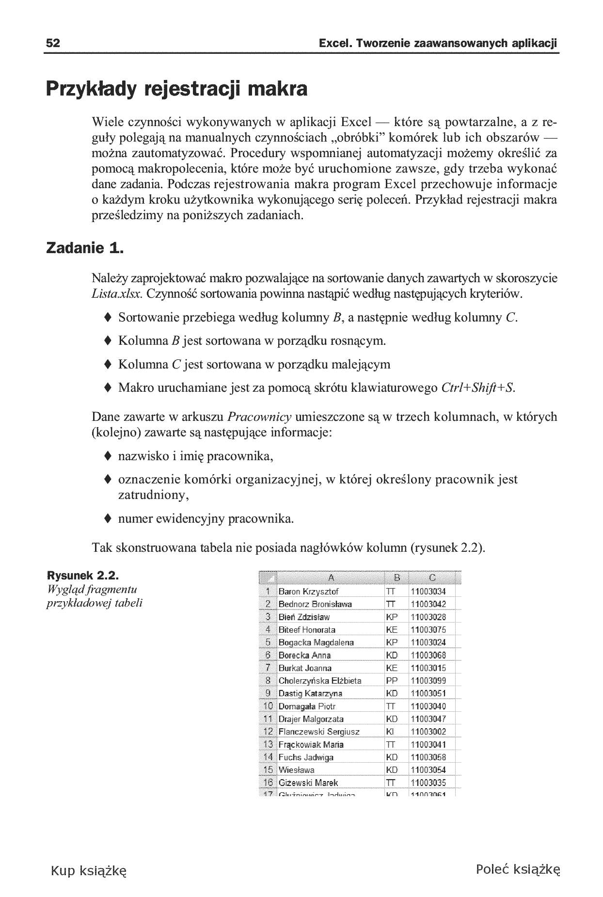 Fragment „Excel. Tworzenie zaawansowanych aplikacji” — strona 14 z 30