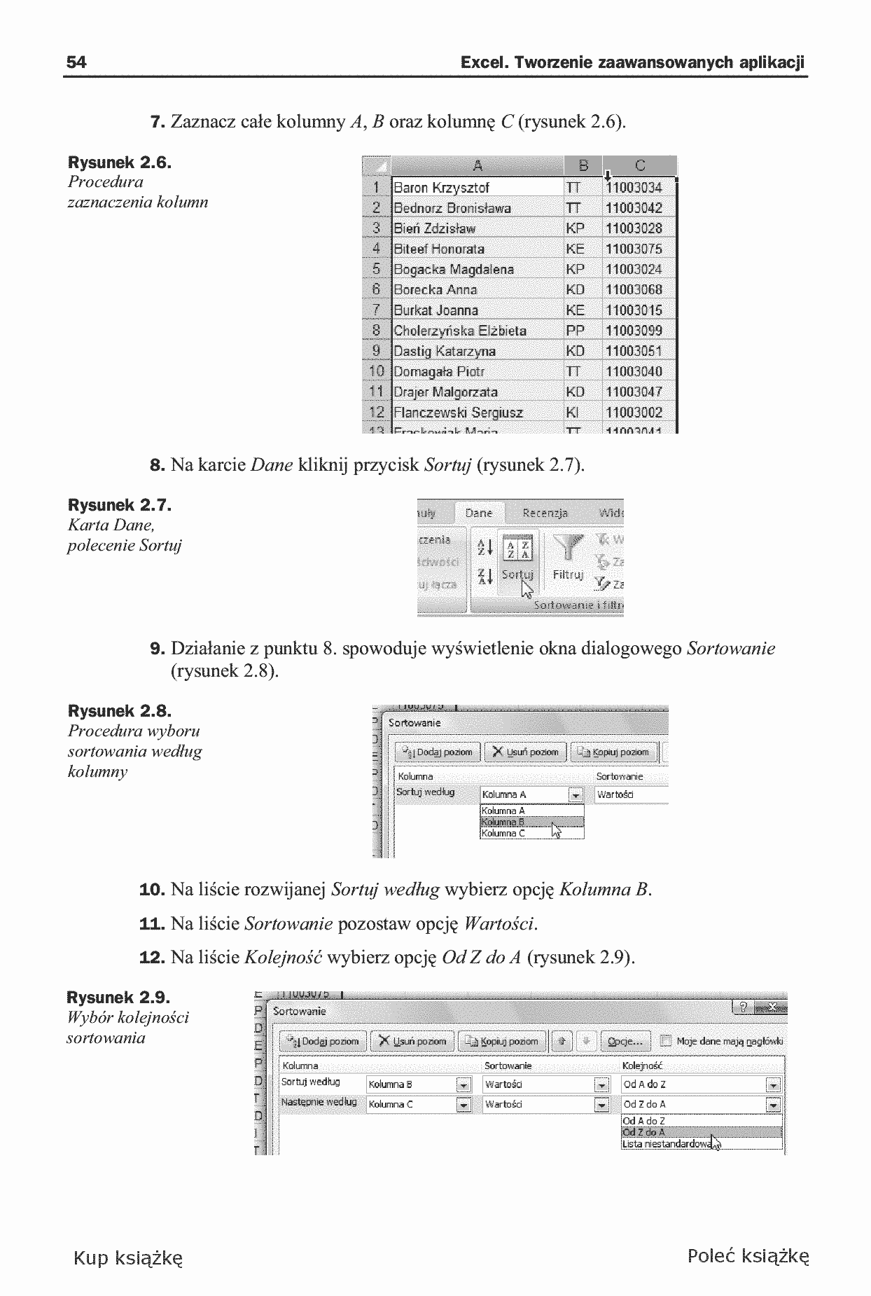 Fragment „Excel. Tworzenie zaawansowanych aplikacji” — strona 16 z 30