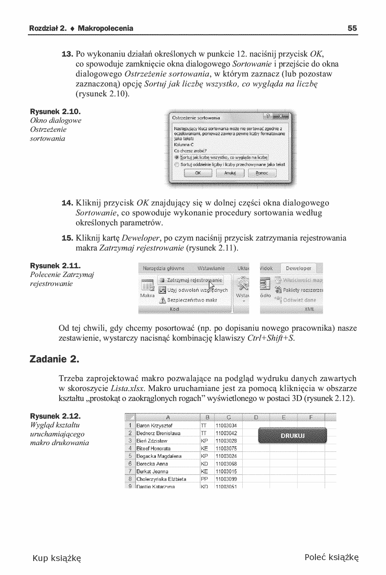 Fragment „Excel. Tworzenie zaawansowanych aplikacji” — strona 17 z 30