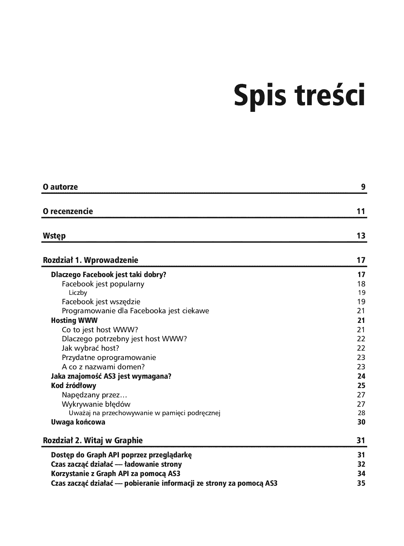 Fragment „Facebook Graph API. Tworzenie rozbudowanych rozwiązań we Flashu” — strona 3 z 30