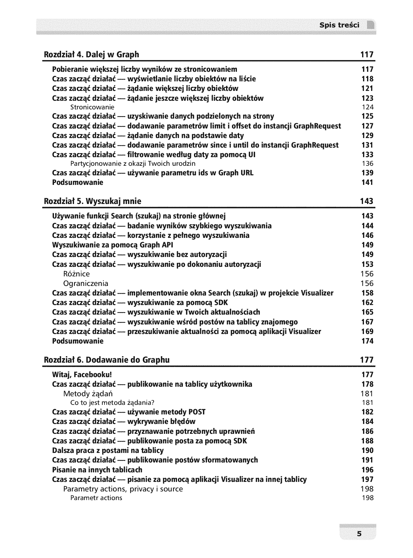 Fragment „Facebook Graph API. Tworzenie rozbudowanych rozwiązań we Flashu” — strona 5 z 30