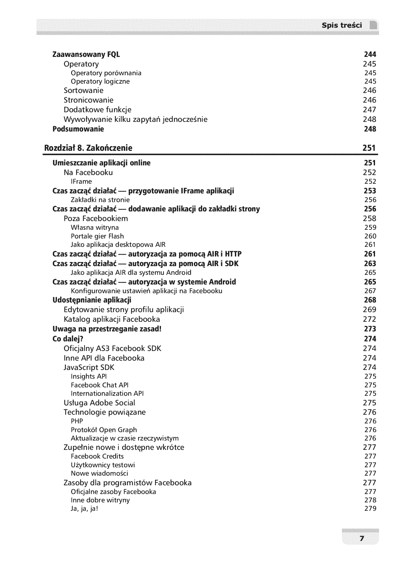 Fragment „Facebook Graph API. Tworzenie rozbudowanych rozwiązań we Flashu” — strona 7 z 30