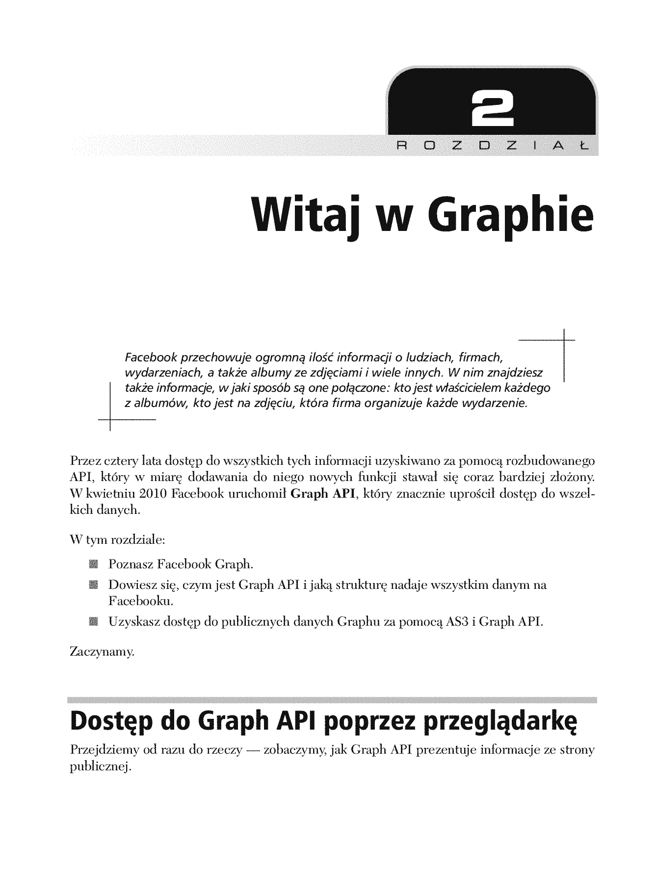 Fragment „Facebook Graph API. Tworzenie rozbudowanych rozwiązań we Flashu” — strona 9 z 30