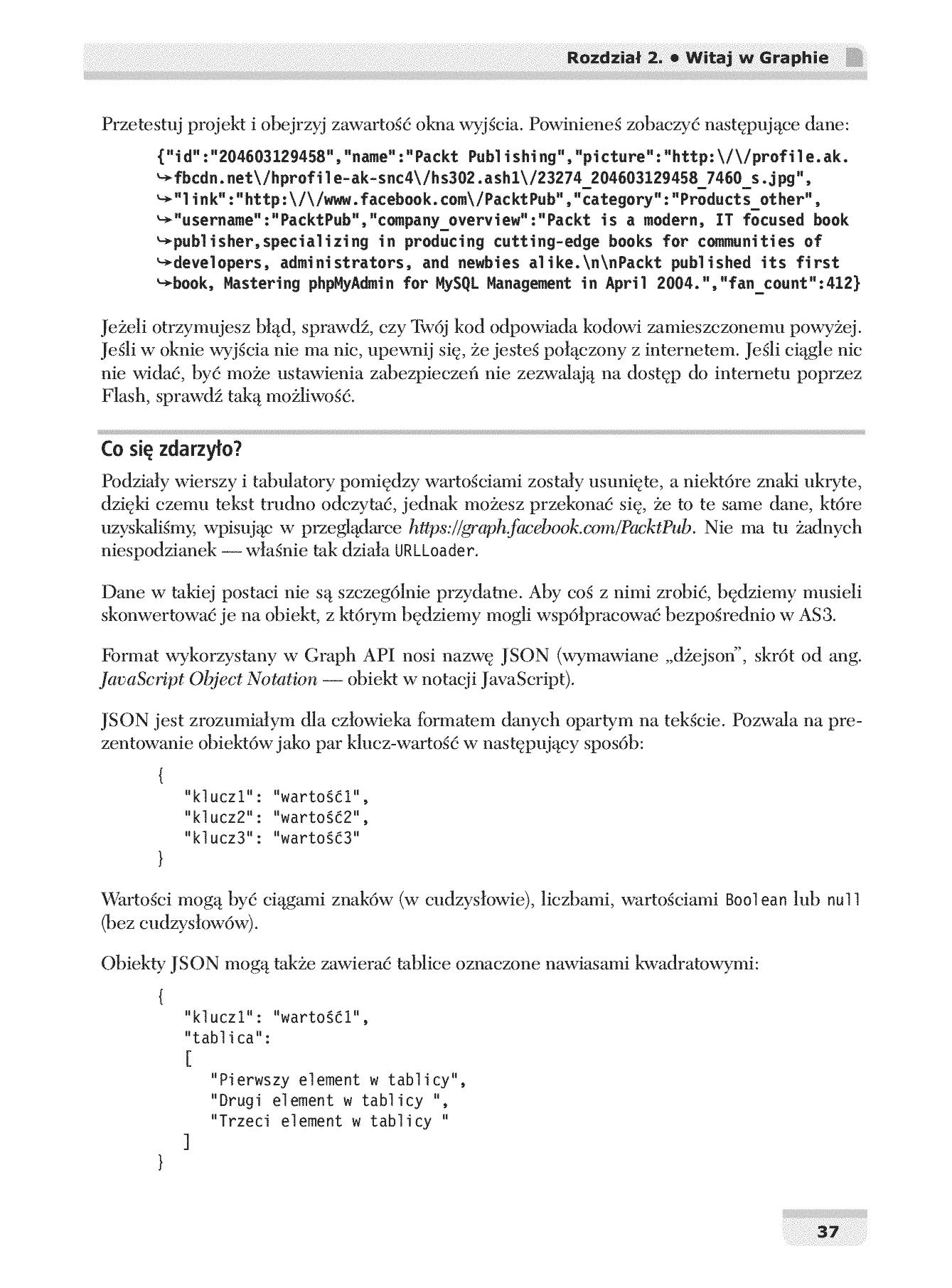 Fragment „Facebook Graph API. Tworzenie rozbudowanych rozwiązań we Flashu” — strona 15 z 30