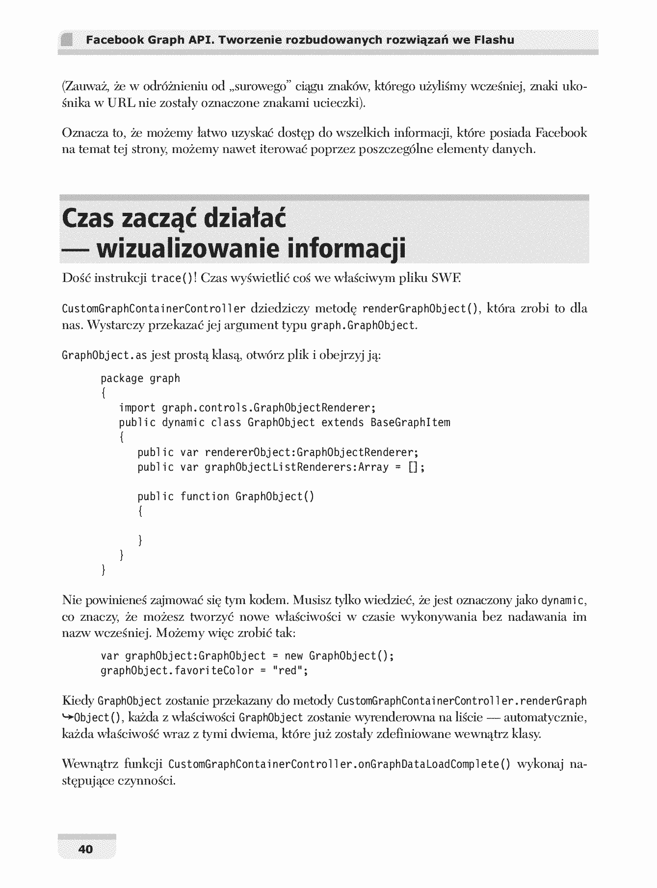 Fragment „Facebook Graph API. Tworzenie rozbudowanych rozwiązań we Flashu” — strona 18 z 30