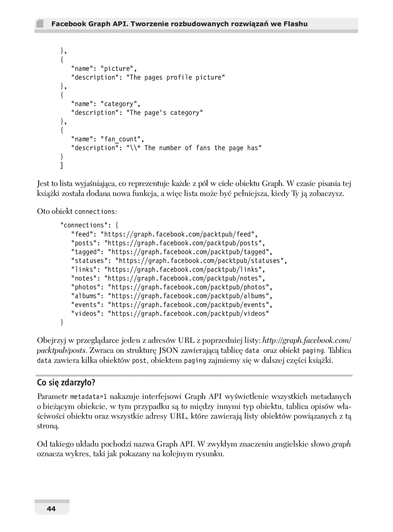 Fragment „Facebook Graph API. Tworzenie rozbudowanych rozwiązań we Flashu” — strona 22 z 30