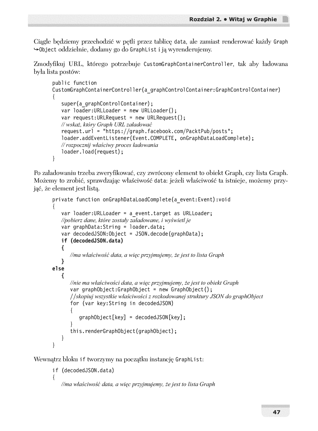 Fragment „Facebook Graph API. Tworzenie rozbudowanych rozwiązań we Flashu” — strona 25 z 30