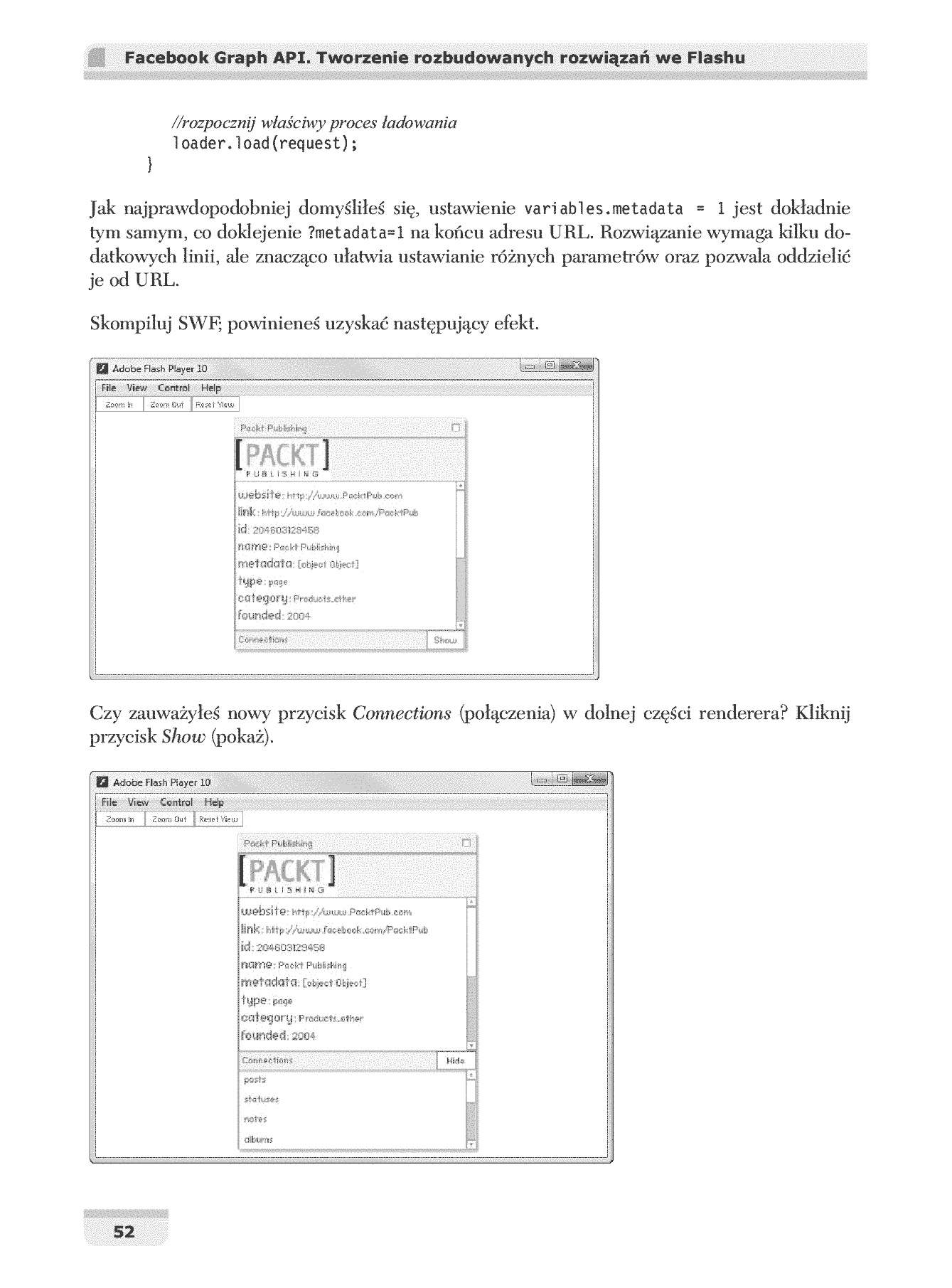 Fragment „Facebook Graph API. Tworzenie rozbudowanych rozwiązań we Flashu” — strona 30 z 30
