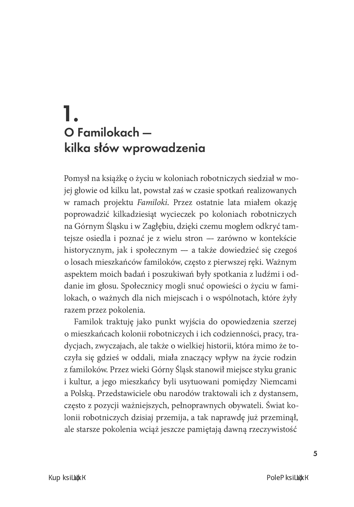 Fragment „Familoki. Śląskie mikrokosmosy. Opowieści o mieszkańcach ceglanych domów” — strona 5 z 16