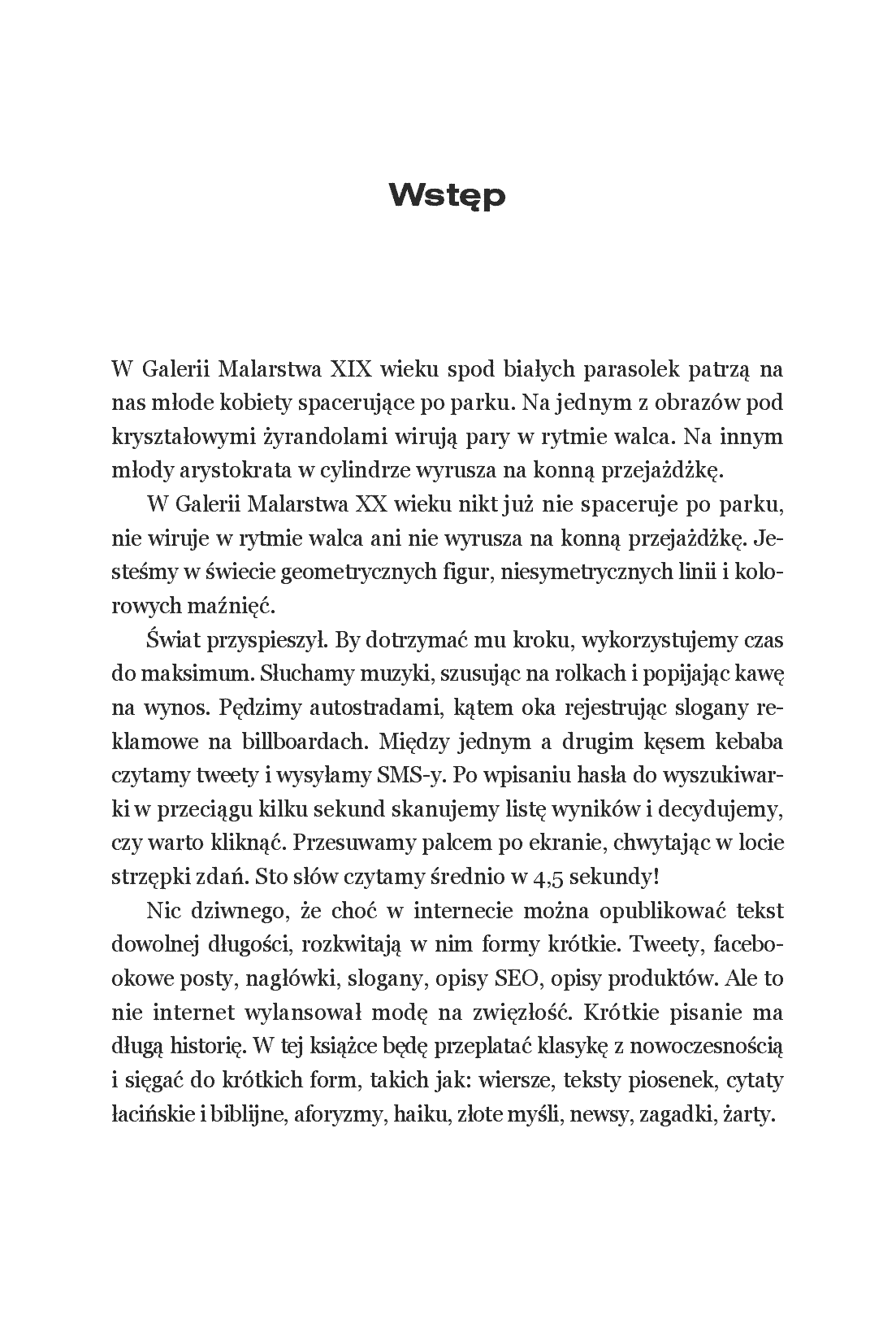 Fragment „Fast text. Jak pisać krótkie teksty, które błyskawicznie przyciągną uwagę” — strona 5 z 14