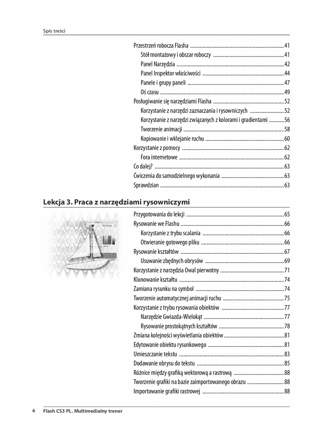 Fragment „Flash CS3 PL. Multimedialny trener” — strona 3 z 30