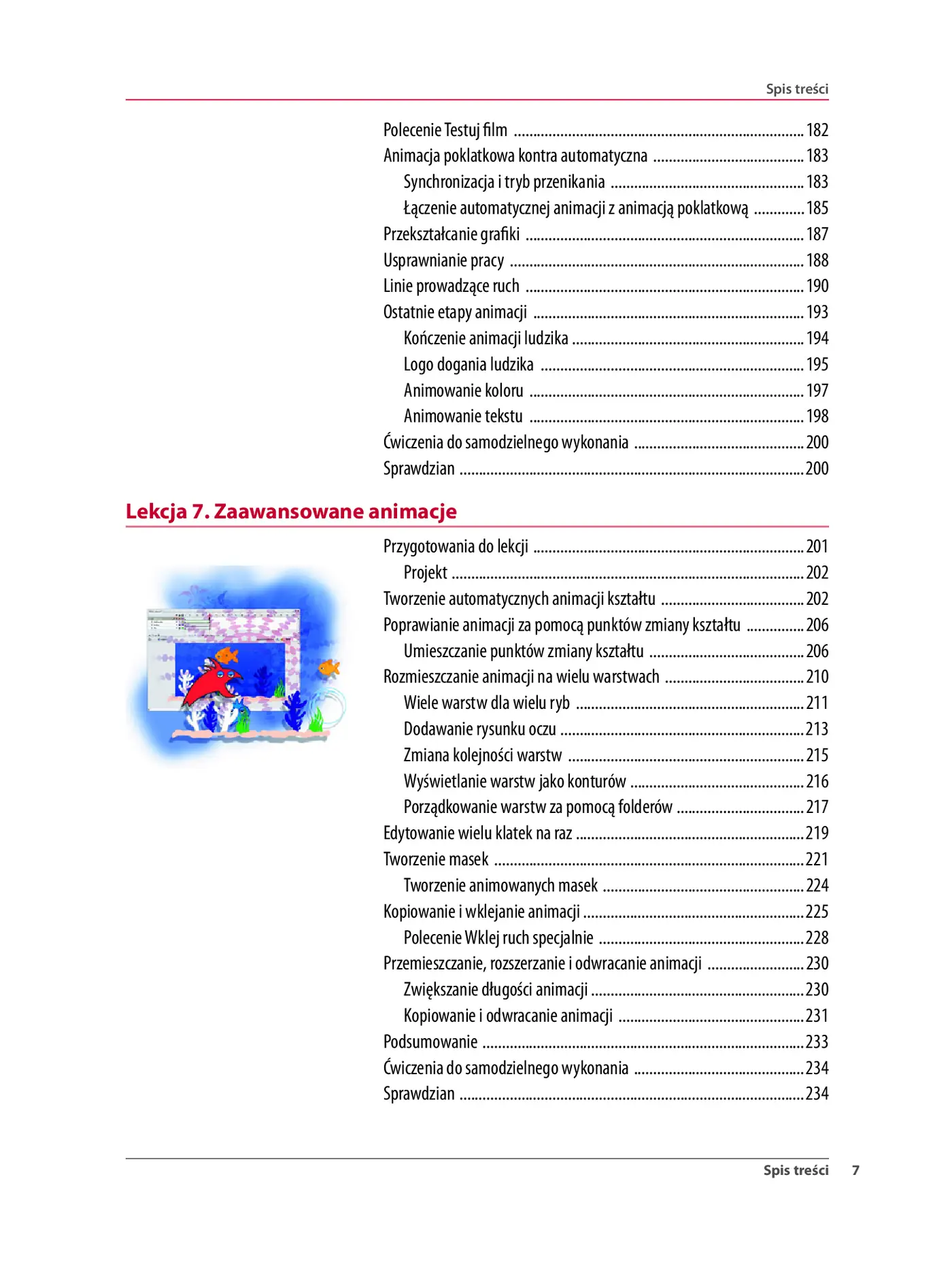 Fragment „Flash CS3 PL. Multimedialny trener” — strona 6 z 30