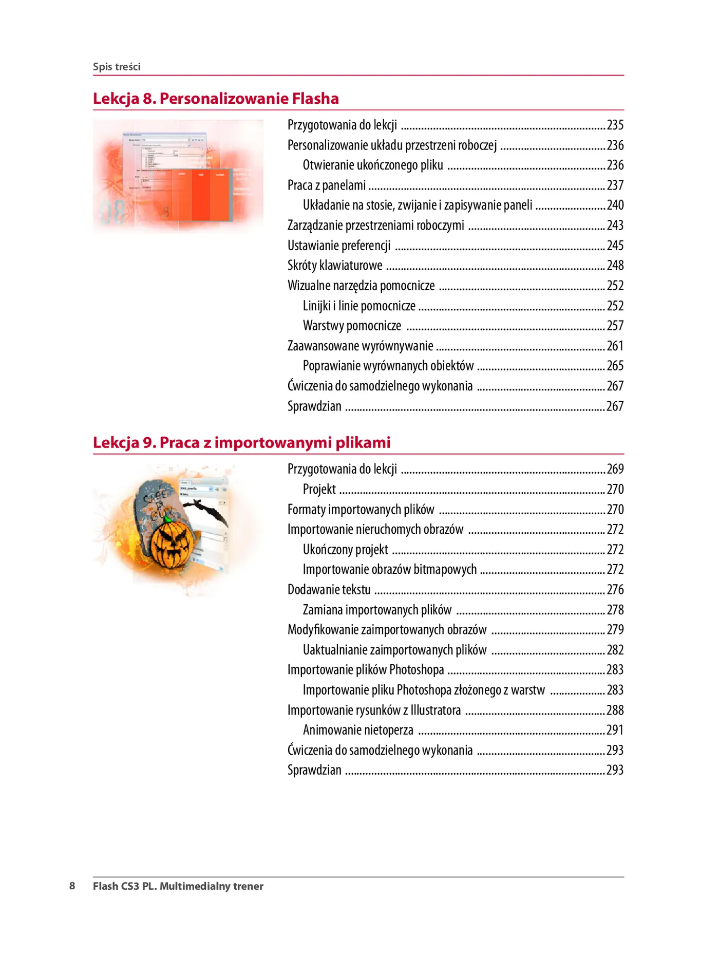 Fragment „Flash CS3 PL. Multimedialny trener” — strona 7 z 30
