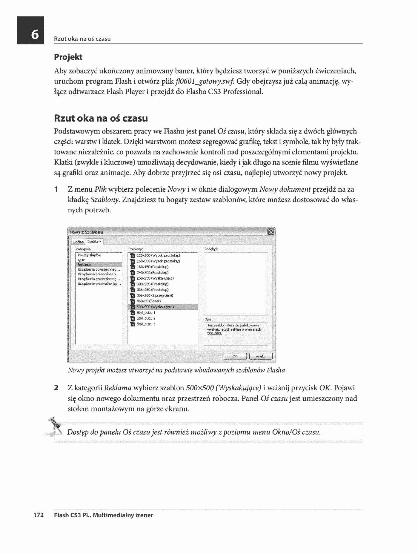 Fragment „Flash CS3 PL. Multimedialny trener” — strona 13 z 30