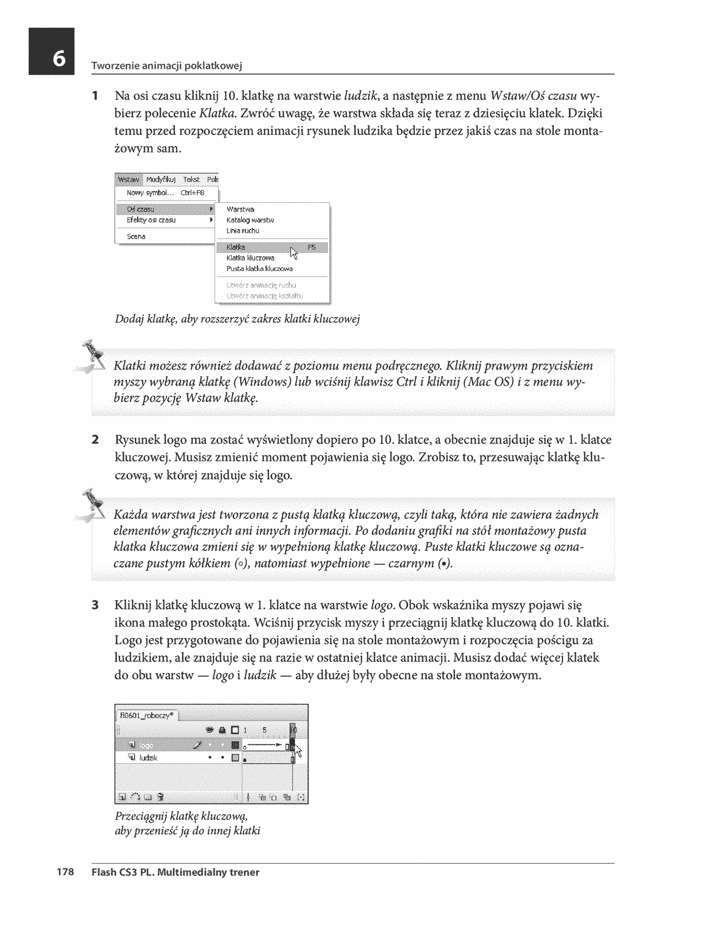 Fragment „Flash CS3 PL. Multimedialny trener” — strona 19 z 30