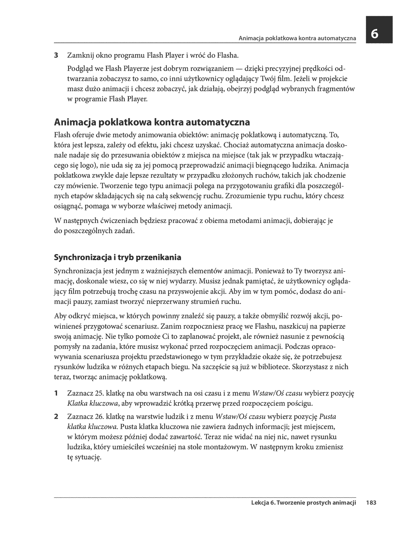 Fragment „Flash CS3 PL. Multimedialny trener” — strona 24 z 30