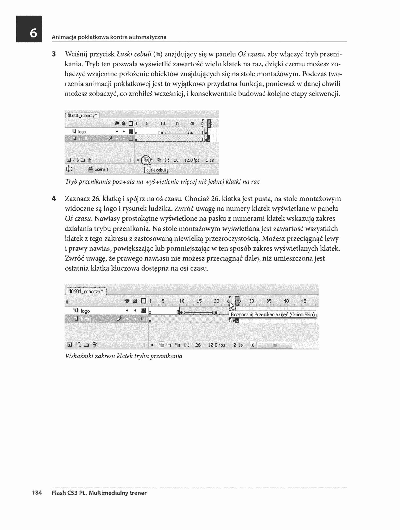 Fragment „Flash CS3 PL. Multimedialny trener” — strona 25 z 30