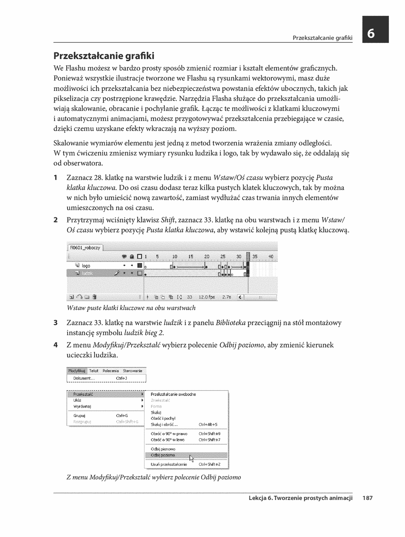 Fragment „Flash CS3 PL. Multimedialny trener” — strona 28 z 30