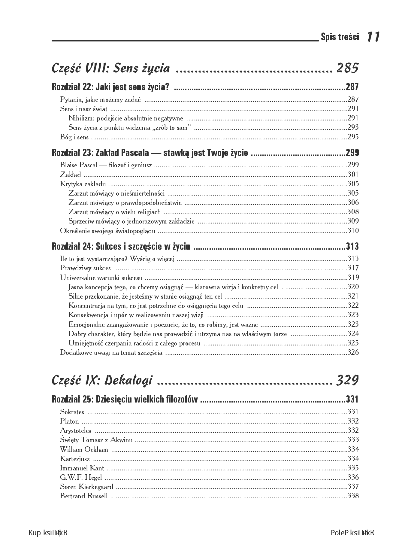 Fragment „Filozofia dla bystrzaków” — strona 9 z 30