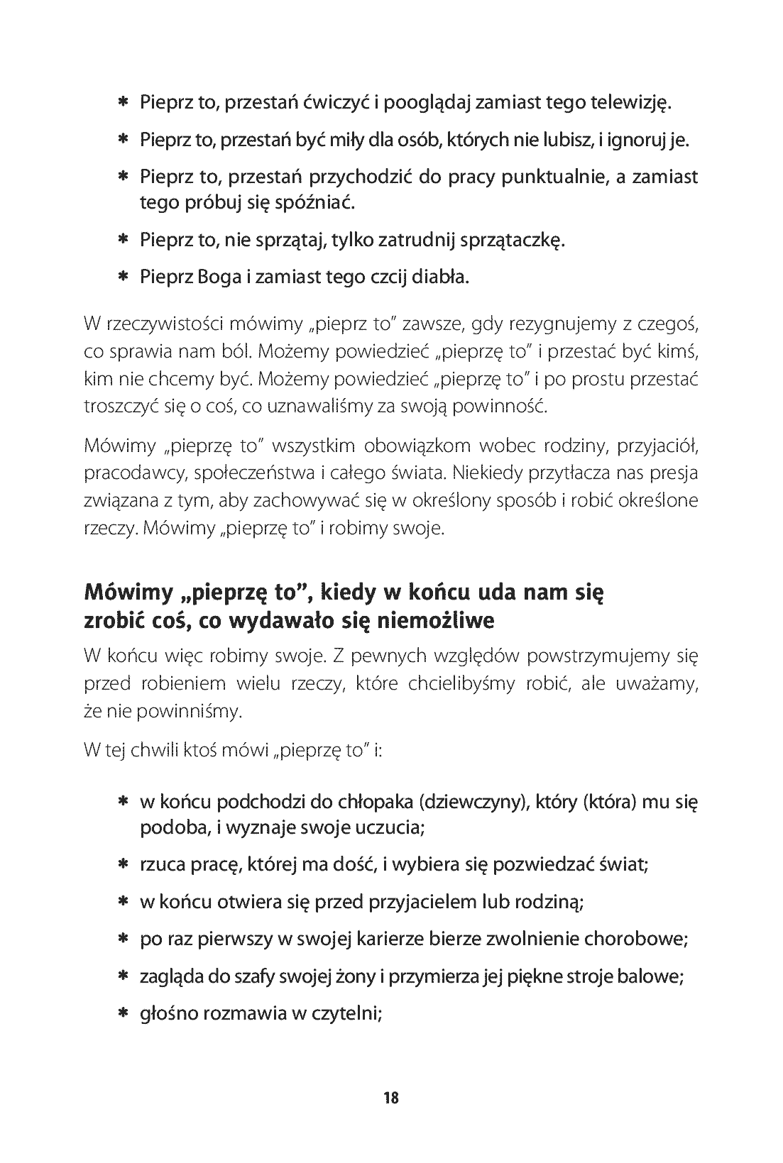 Fragment „Filozofia f**k it, czyli jak osiągnąć spokój ducha” — strona 6 z 23