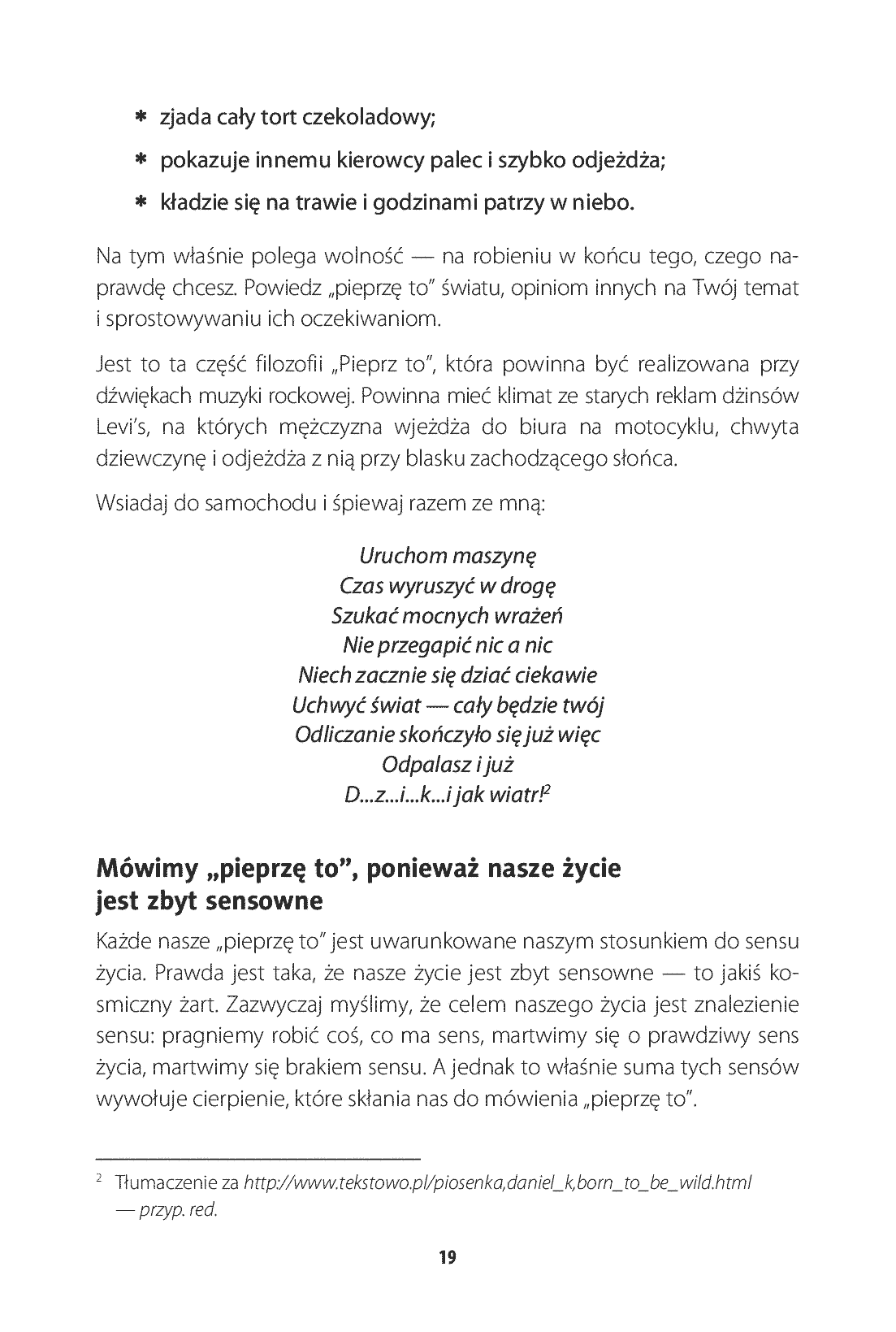 Fragment „Filozofia f**k it, czyli jak osiągnąć spokój ducha” — strona 7 z 23