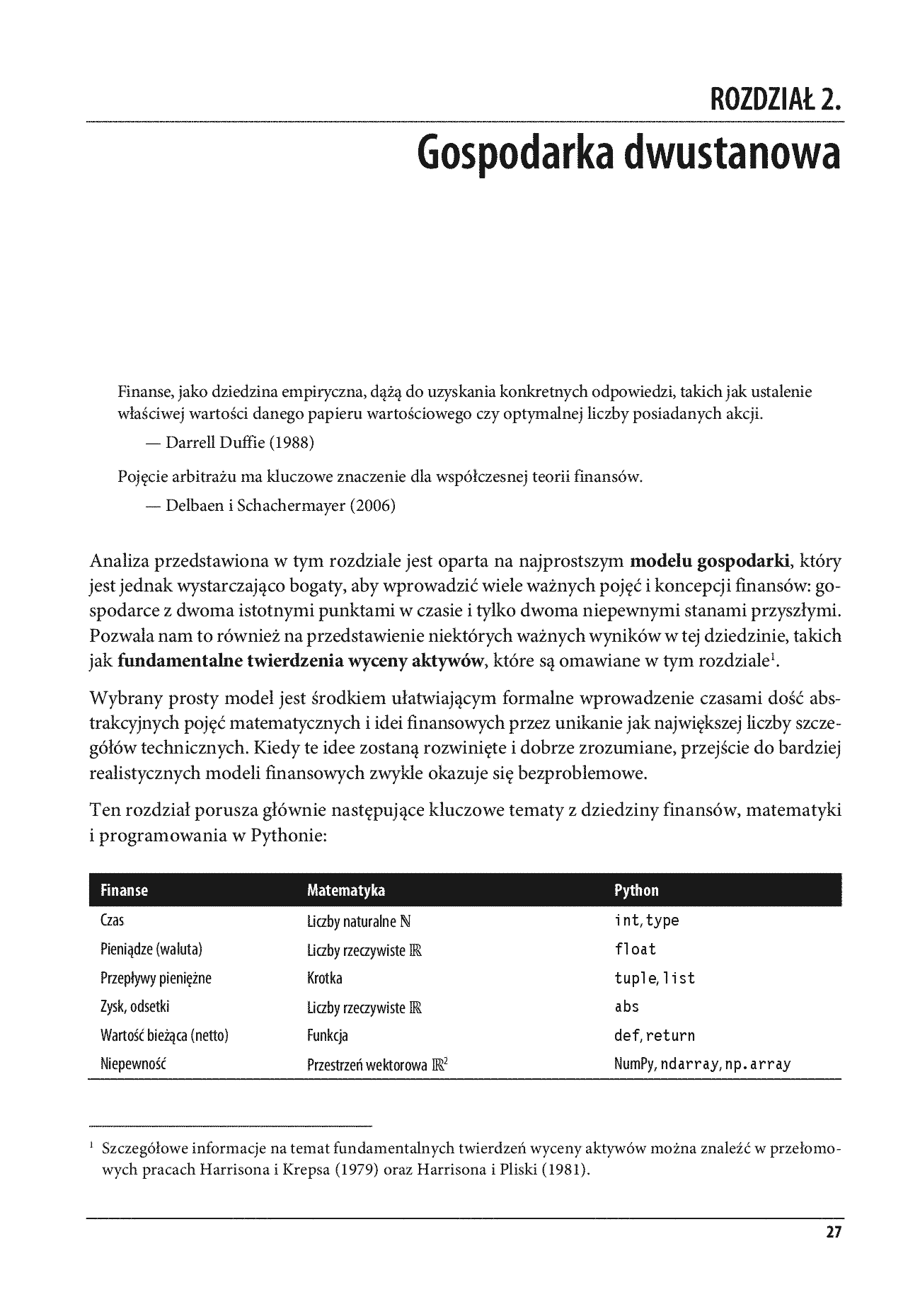 Fragment „Finanse i Python. Łagodne wprowadzenie do teorii finansów” — strona 7 z 30