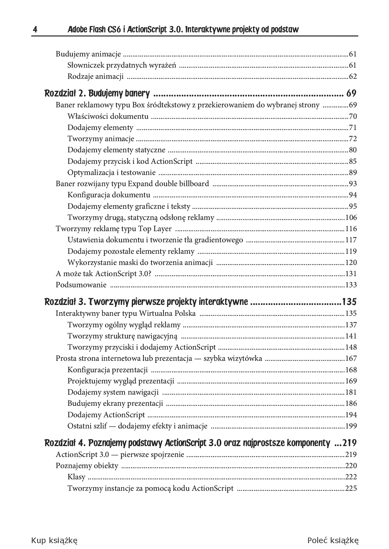 Fragment „Adobe Flash CS6 i ActionScript 3.0. Interaktywne projekty od podstaw” — strona 4 z 30