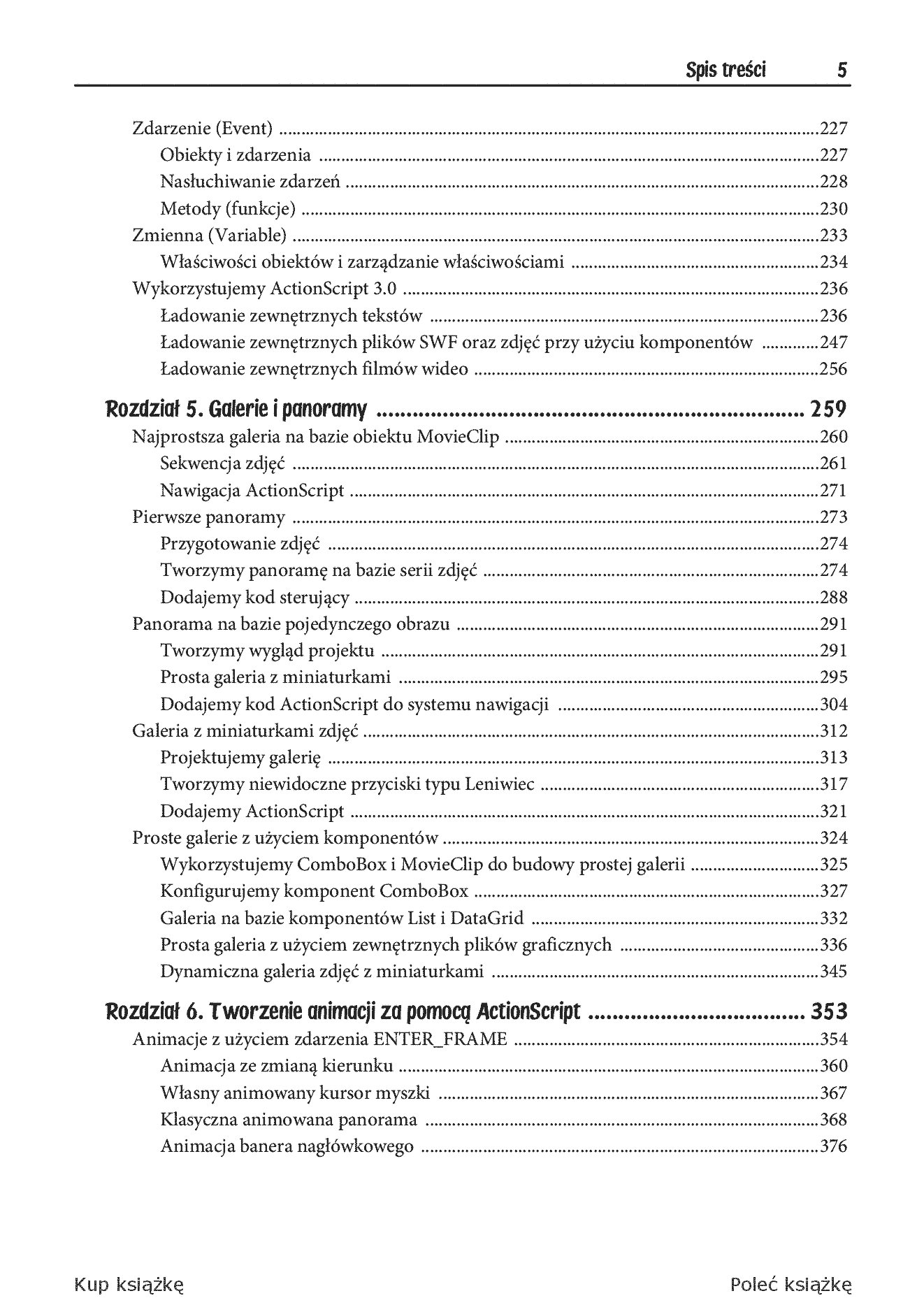 Fragment „Adobe Flash CS6 i ActionScript 3.0. Interaktywne projekty od podstaw” — strona 5 z 30