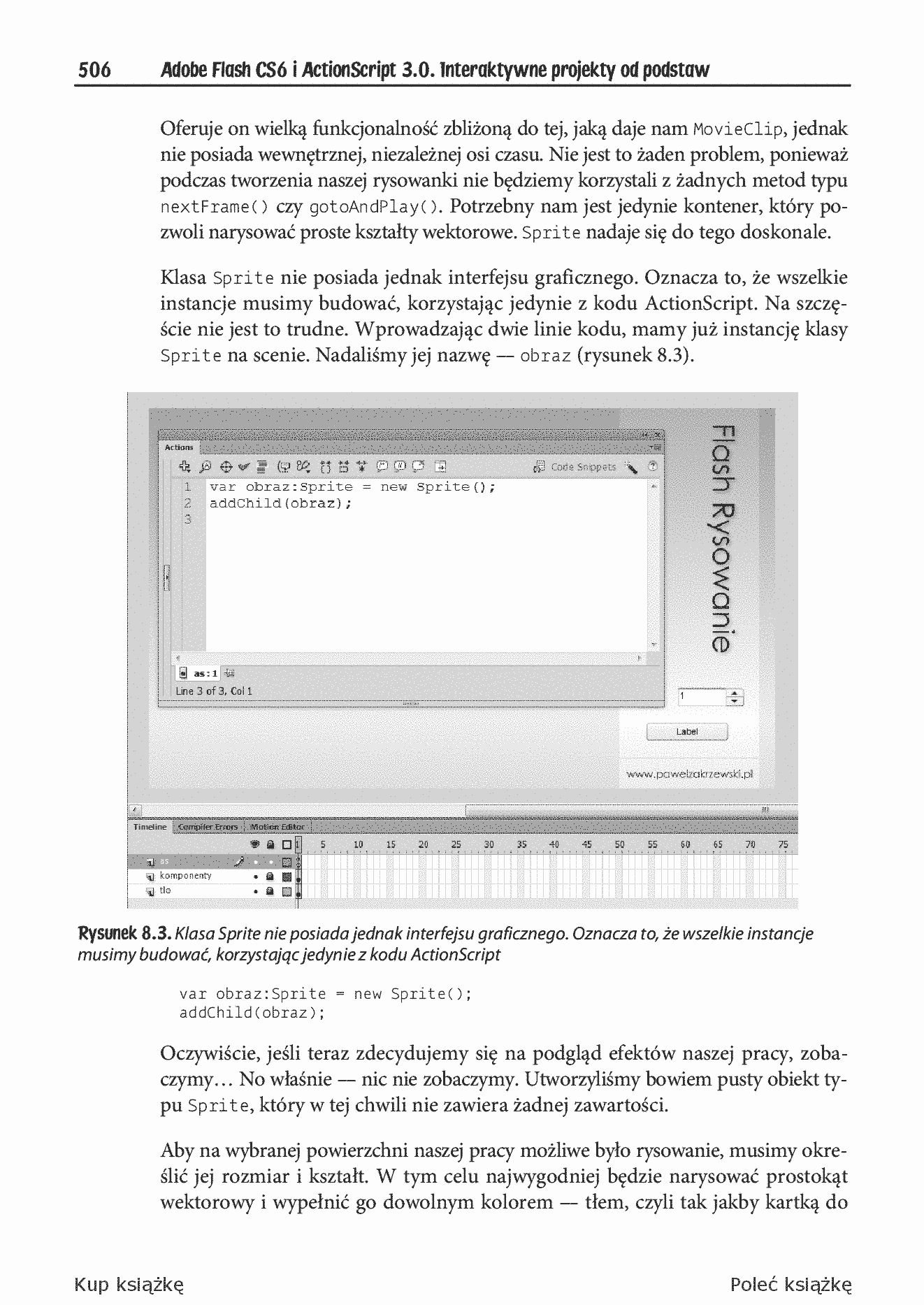 Fragment „Adobe Flash CS6 i ActionScript 3.0. Interaktywne projekty od podstaw” — strona 12 z 30