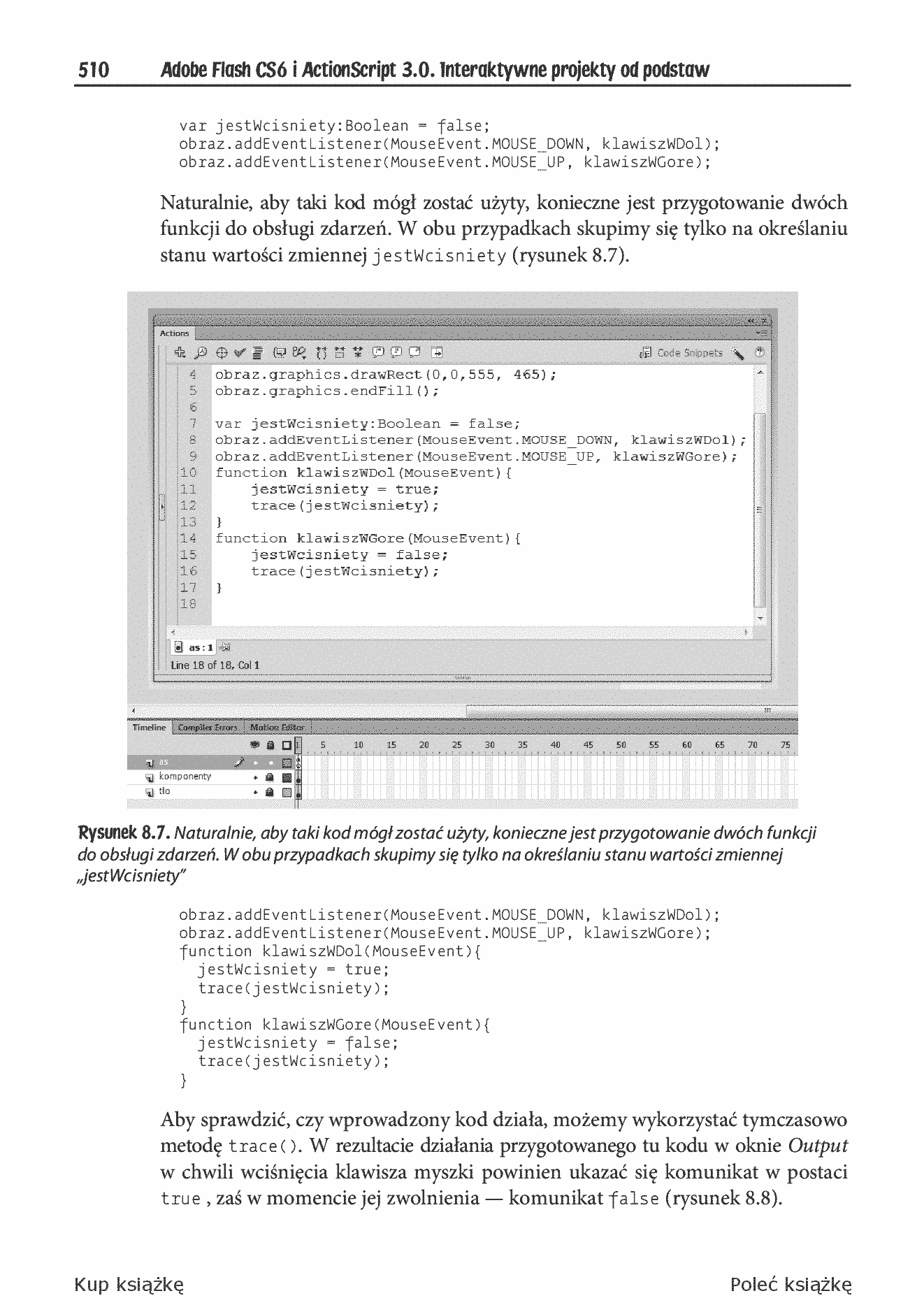 Fragment „Adobe Flash CS6 i ActionScript 3.0. Interaktywne projekty od podstaw” — strona 16 z 30