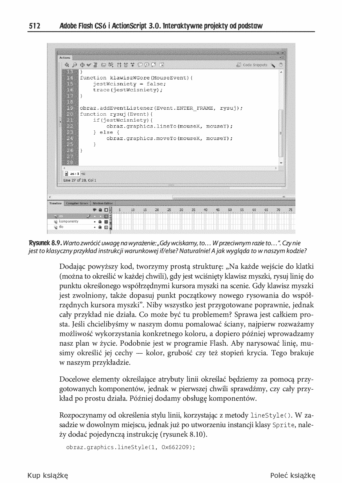 Fragment „Adobe Flash CS6 i ActionScript 3.0. Interaktywne projekty od podstaw” — strona 18 z 30